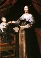 Anne of Austria with Louis XIV
